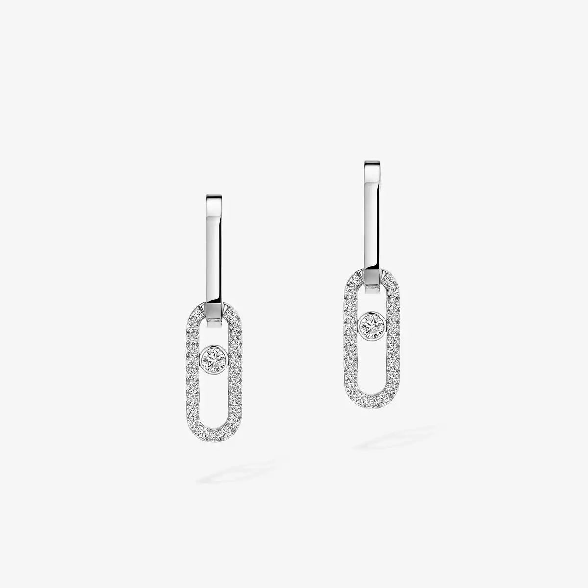 [Dream ]Move Link Diamond Earrings