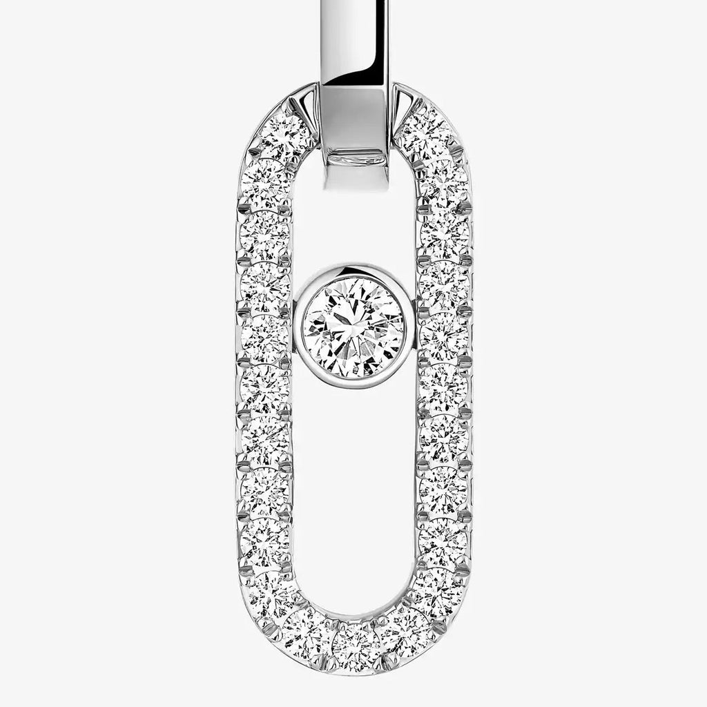 [Dream ]Move Link Diamond Earrings