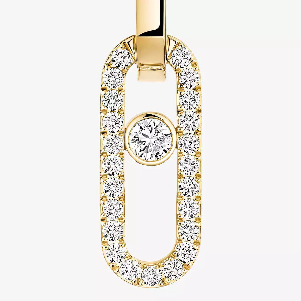 [Dream ]Move Link Diamond Earrings