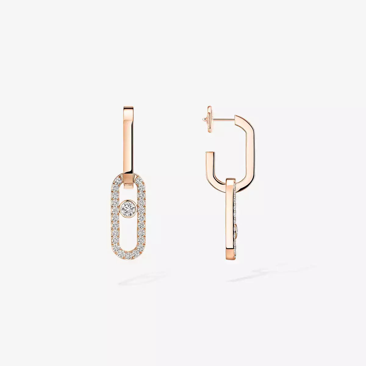 [Dream ]Move Link Diamond Earrings