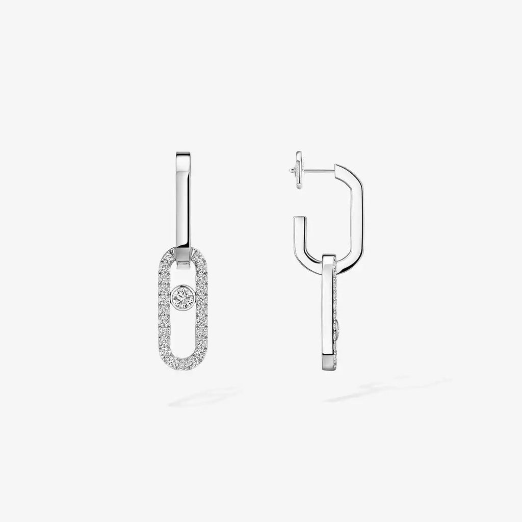 [Dream ]Move Link Diamond Earrings