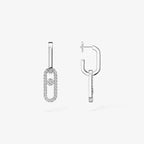 [Dream ]Move Link Diamond Earrings