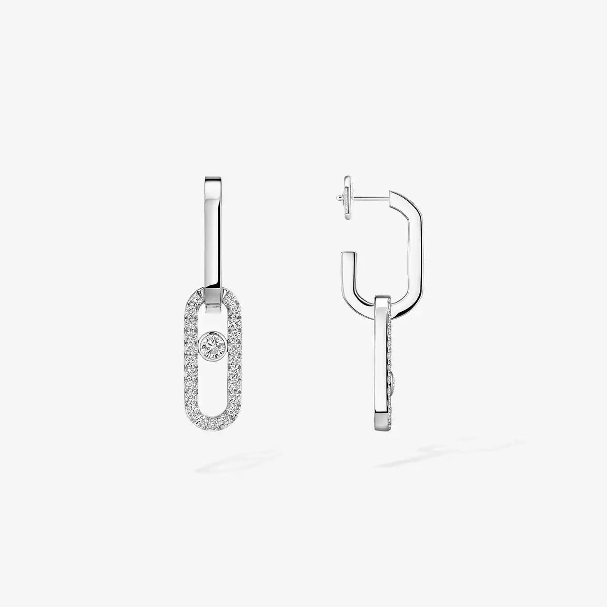 [Dream ]Move Link Diamond Earrings