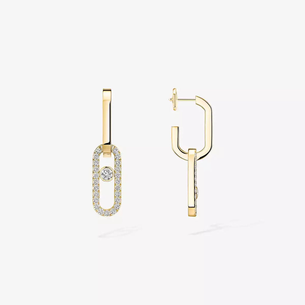 [Dream ]Move Link Diamond Earrings