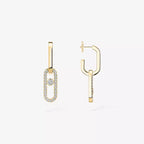 [Dream ]Move Link Diamond Earrings