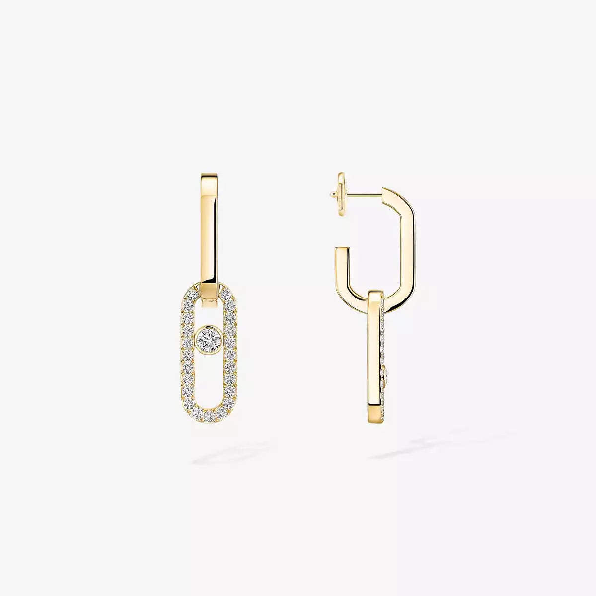 [Dream ]Move Link Diamond Earrings