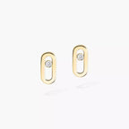 [Dream ]Move Uno Diamond Stud Earrings