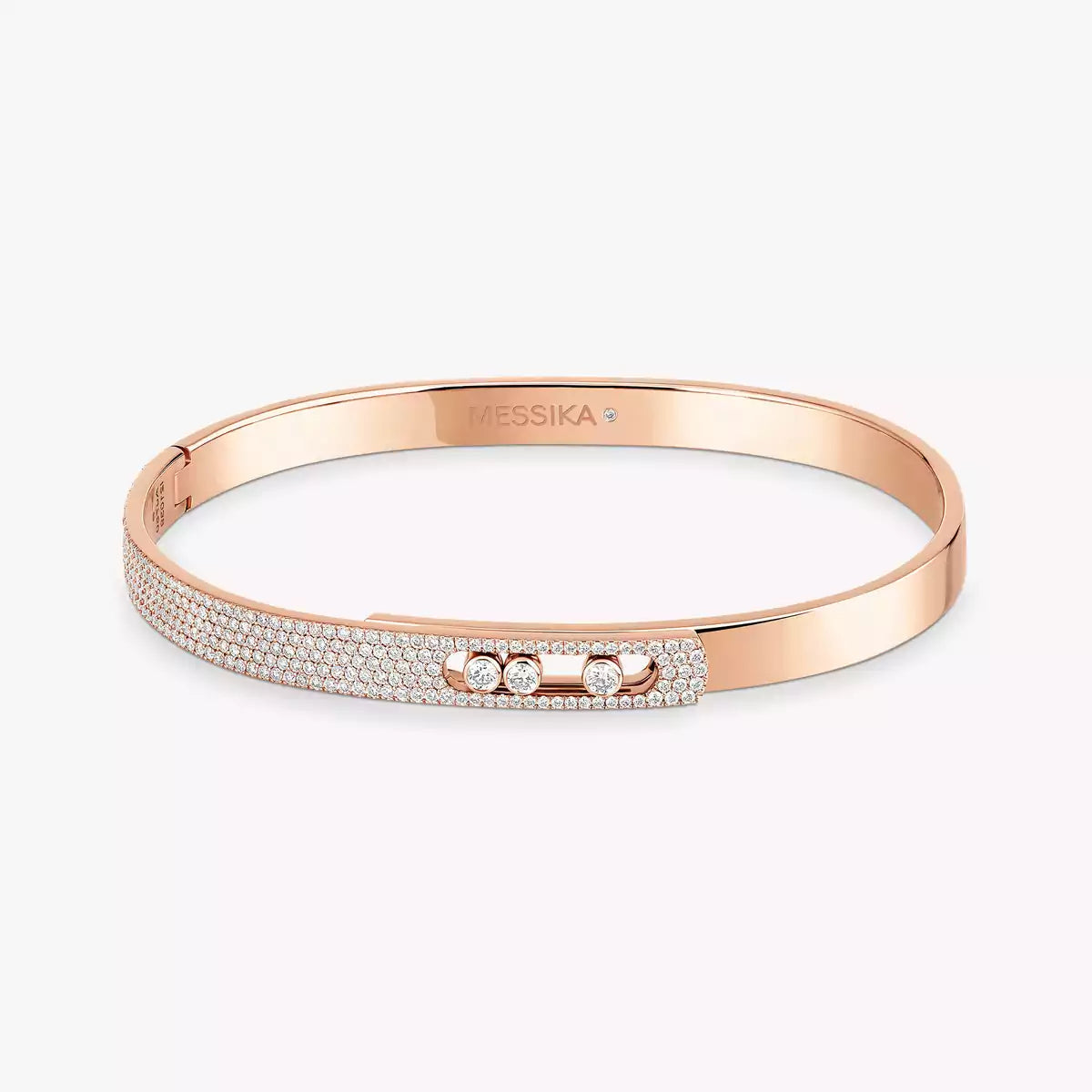 [Dream ]Move Noa Rose Gold Pav茅 Diamond Bangle Bracelet