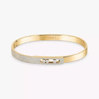 [Dream ]Move Noa Rose Gold Pav茅 Diamond Bangle Bracelet