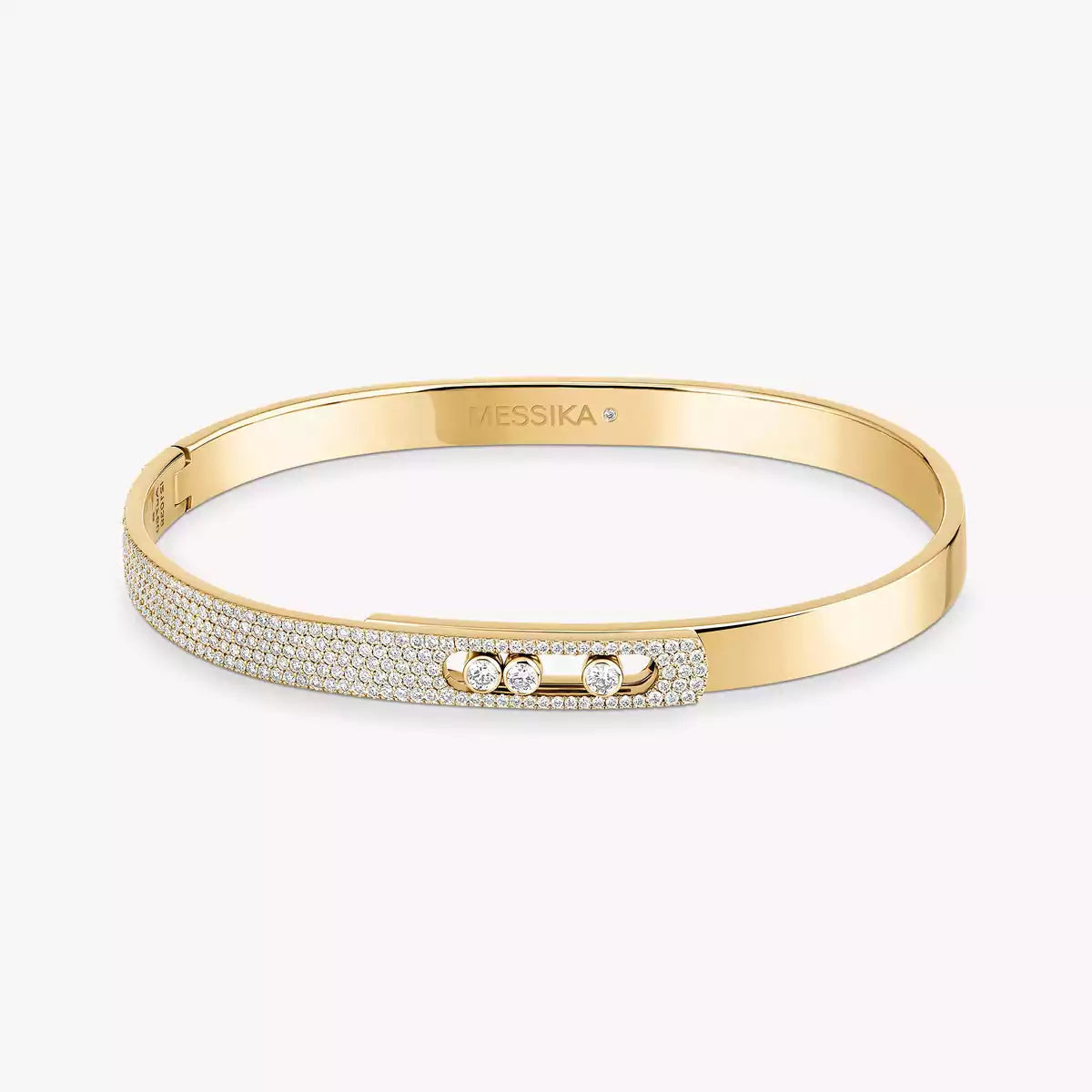 [Dream ]Move Noa Rose Gold Pav茅 Diamond Bangle Bracelet