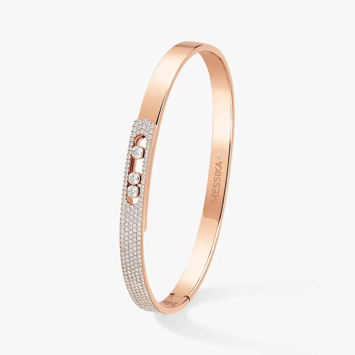 [Dream ]Move Noa Rose Gold Pav茅 Diamond Bangle Bracelet