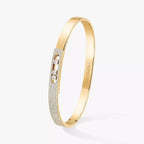 [Dream ]Move Noa Rose Gold Pav茅 Diamond Bangle Bracelet