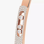 [Dream ]Move Noa Rose Gold Pav茅 Diamond Bangle Bracelet