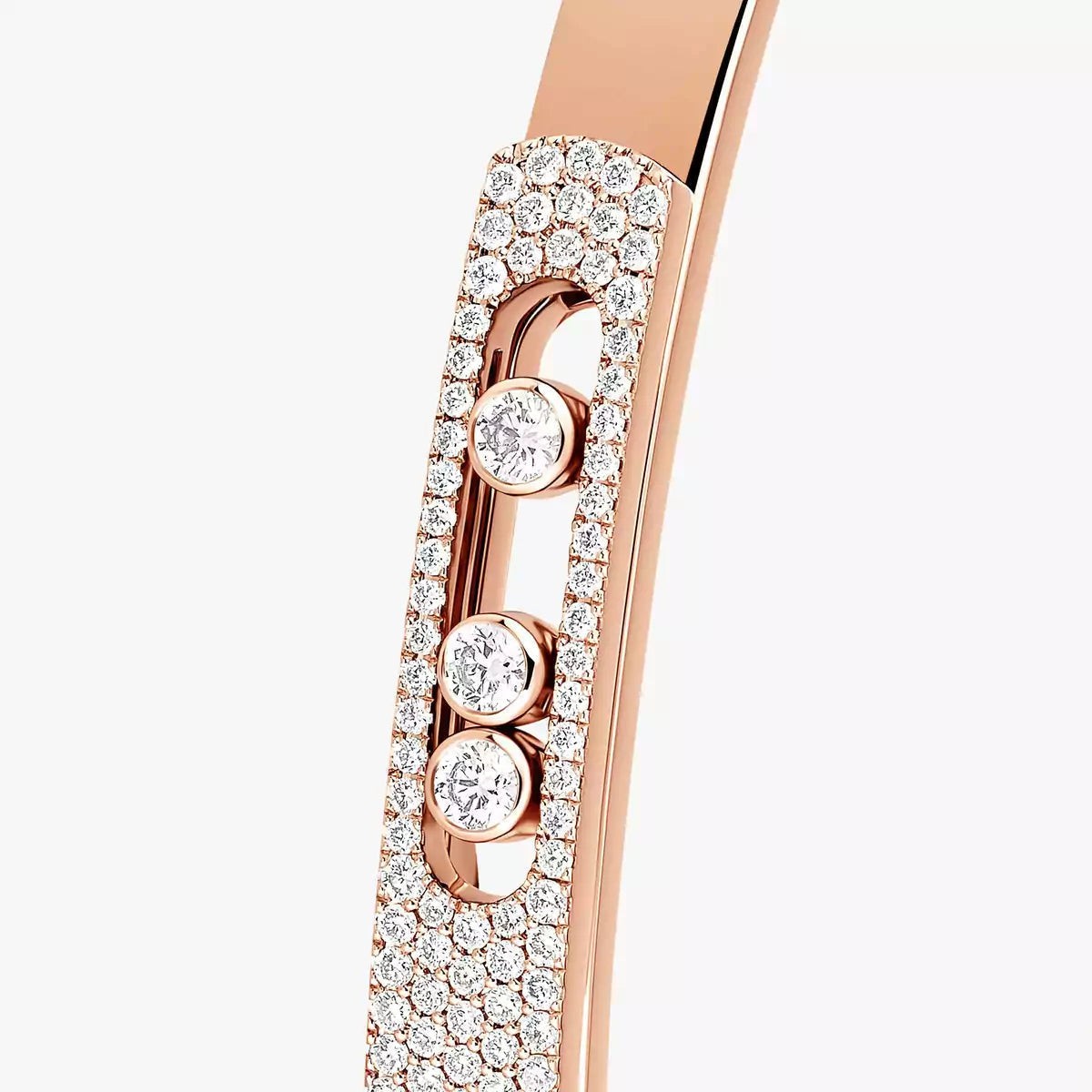 [Dream ]Move Noa Rose Gold Pav茅 Diamond Bangle Bracelet