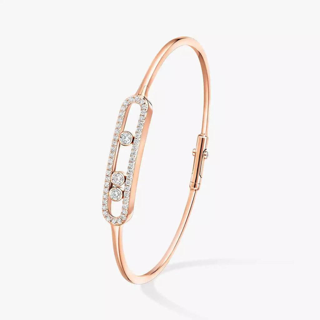 [Dream ]Move Pav茅 Diamond Bangle Bracelet M