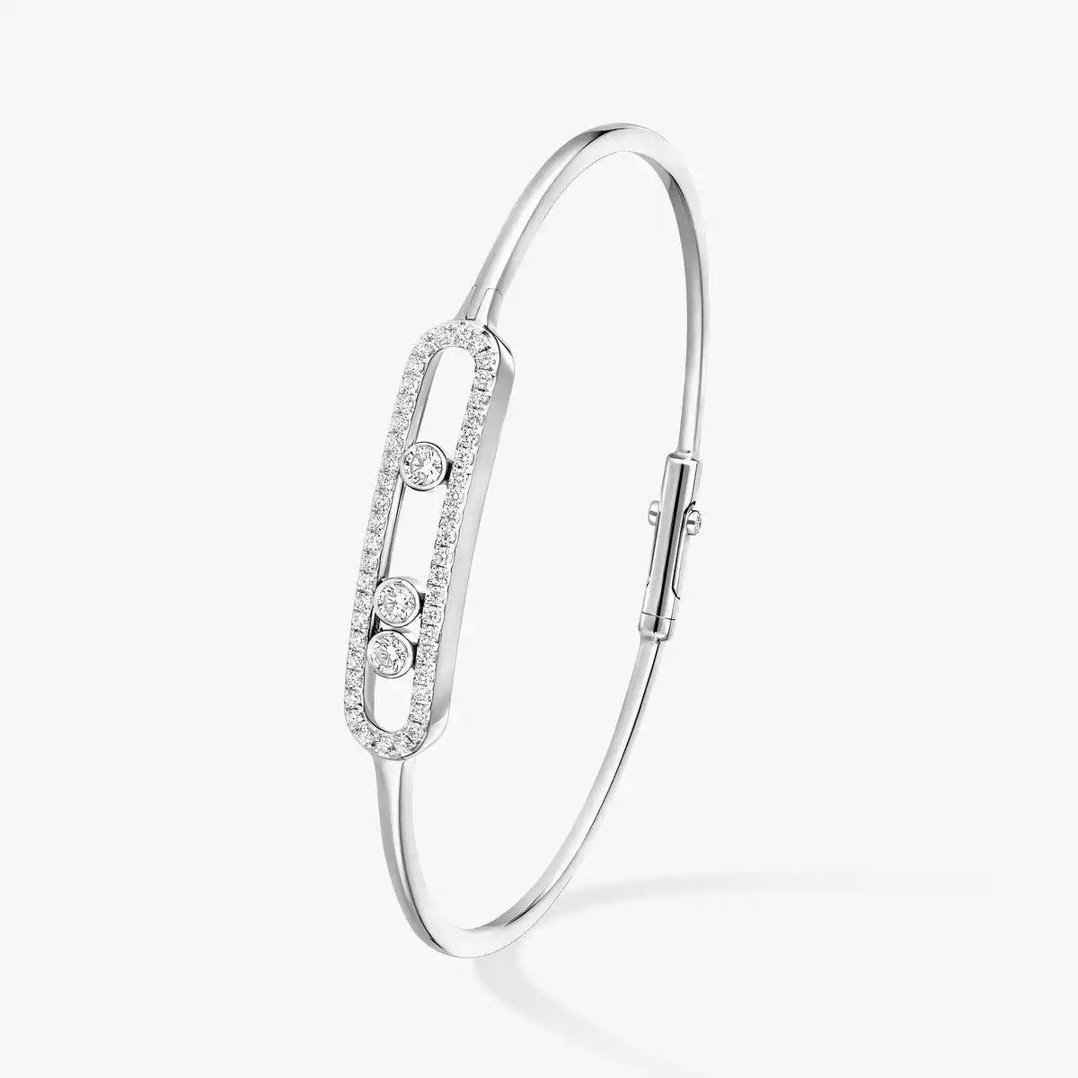 [Dream ]Move Pav茅 Diamond Bangle Bracelet M