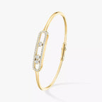 [Dream ]Move Pav茅 Diamond Bangle Bracelet M