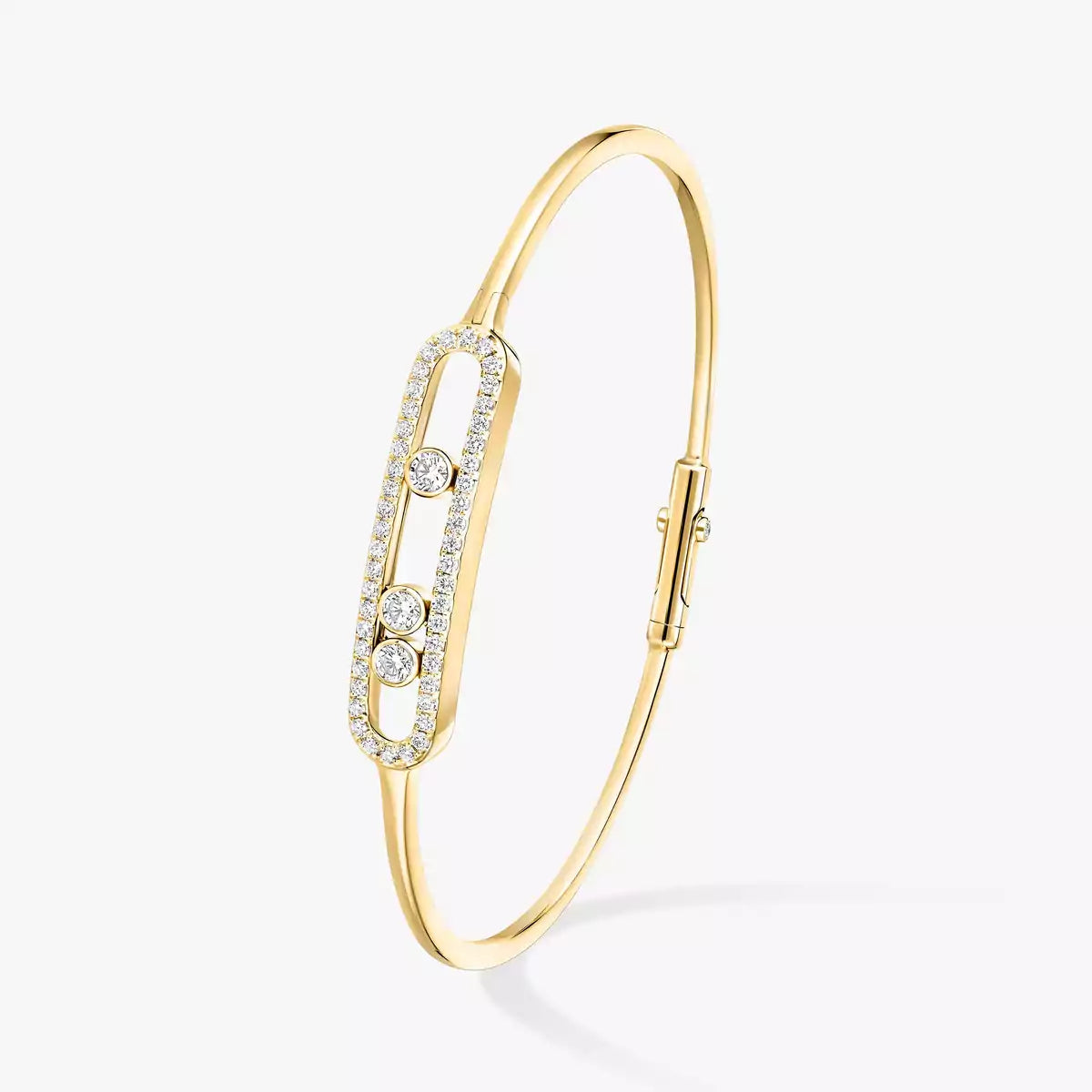 [Dream ]Move Pav茅 Diamond Bangle Bracelet M
