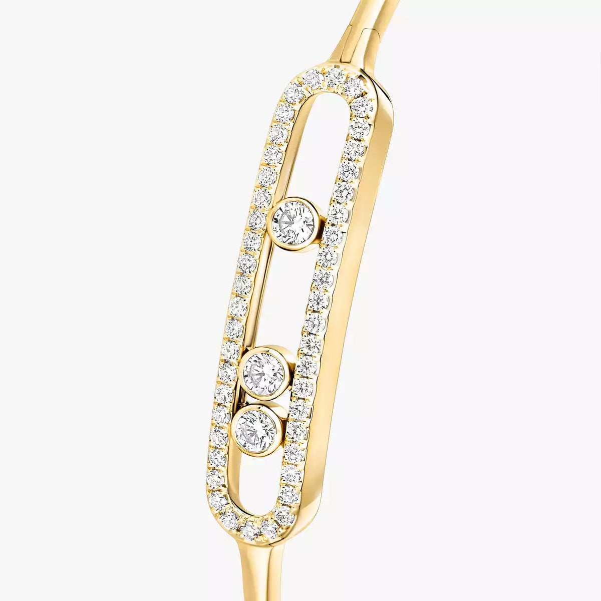 [Dream ]Move Pav茅 Diamond Bangle Bracelet M