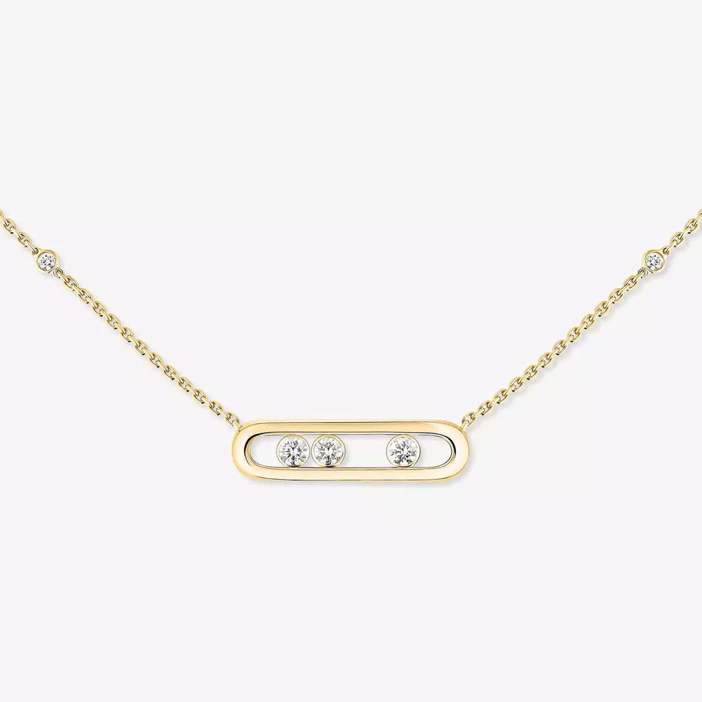 [Dream ] Baby Move Gold Diamond Necklace