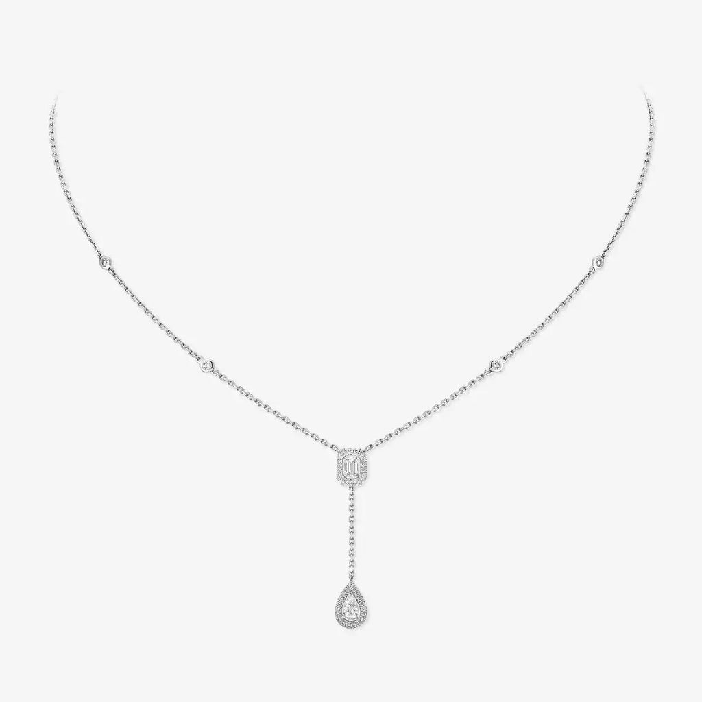 [Dream ]Gold Diamond Tie Necklace