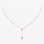 [Dream ]Gold Diamond Tie Necklace
