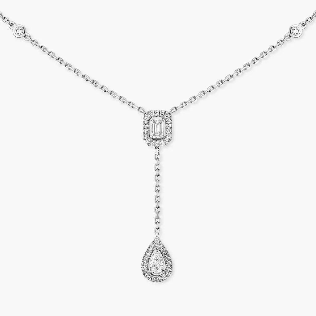 [Dream ]Gold Diamond Tie Necklace