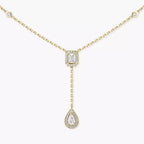 [Dream ]Gold Diamond Tie Necklace