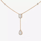 [Dream ]Gold Diamond Tie Necklace
