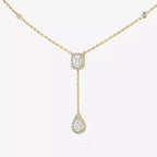 [Dream ]Gold Diamond Tie Necklace
