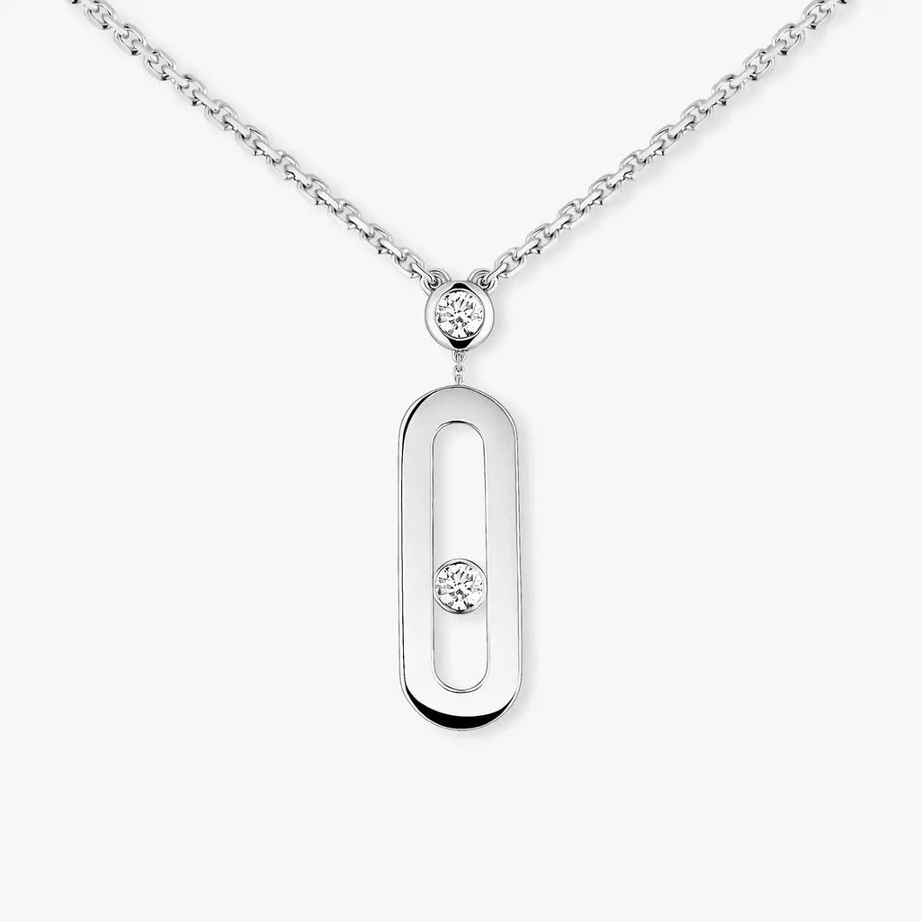 [Dream ] Move Uno Gold Diamond Long Necklace