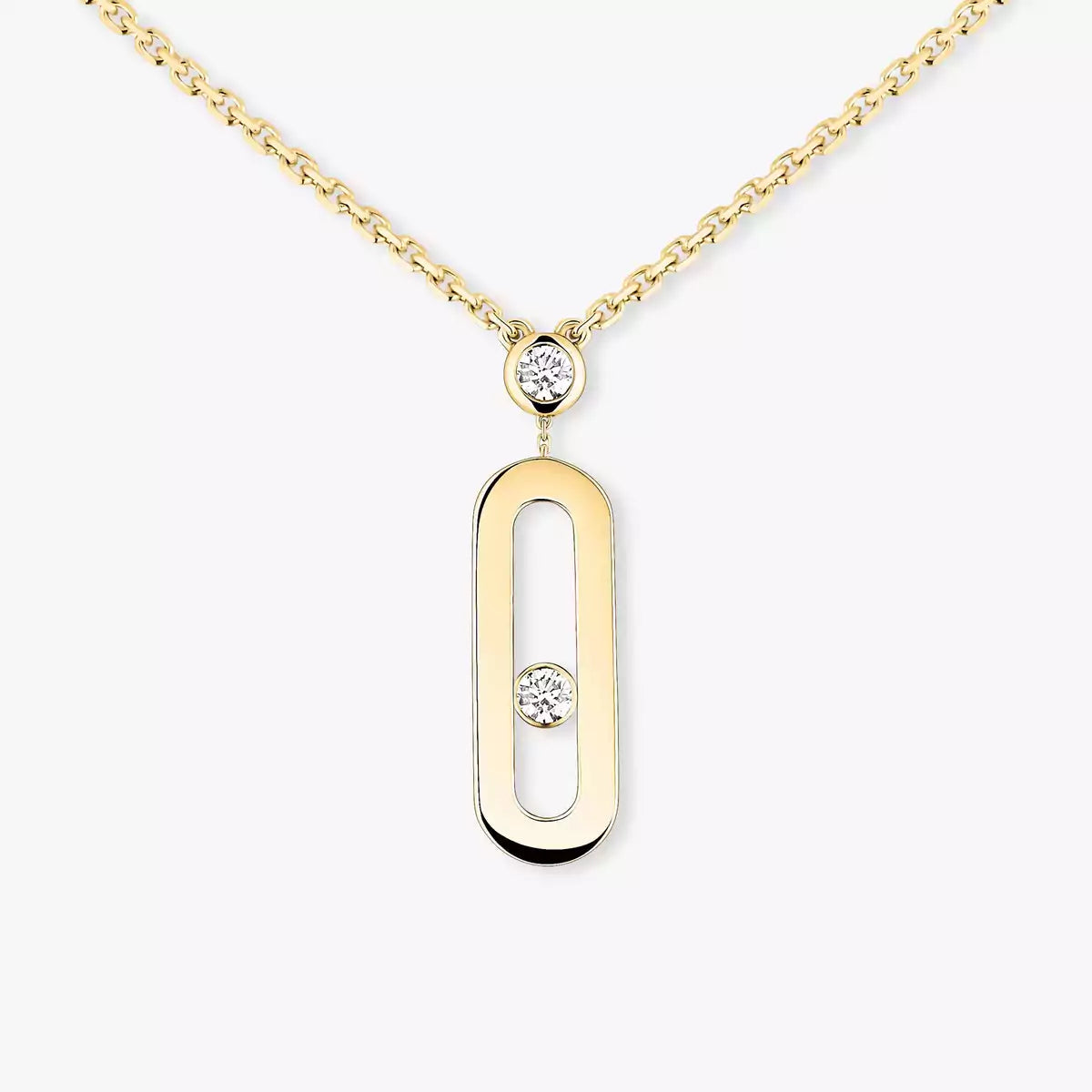 [Dream ] Move Uno Gold Diamond Long Necklace
