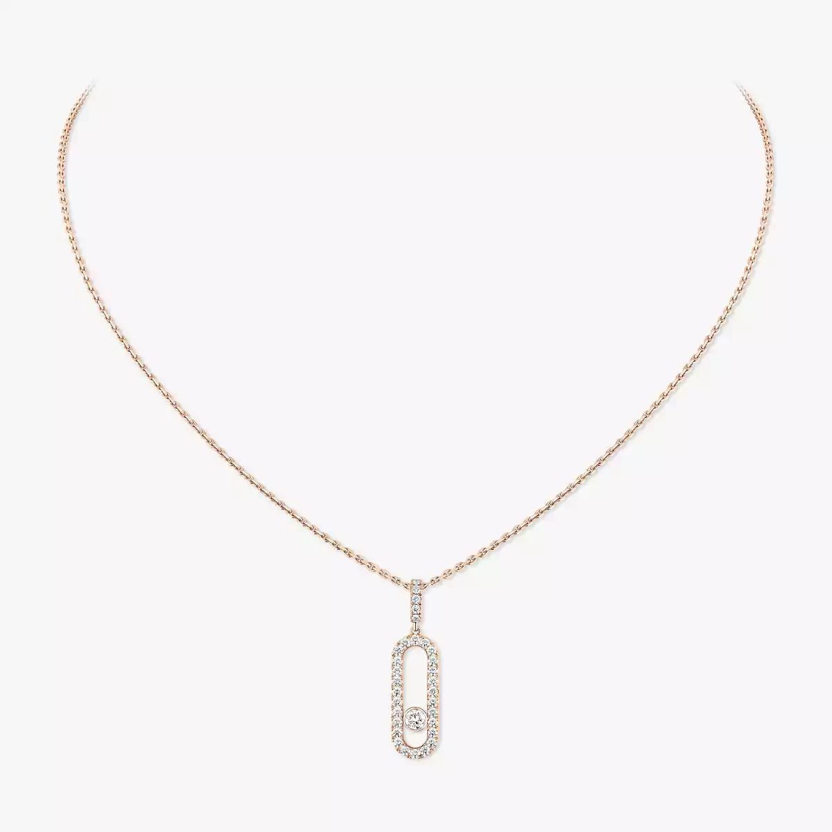 [Dream ]Move Uno Diamond Necklace in Rose Gold