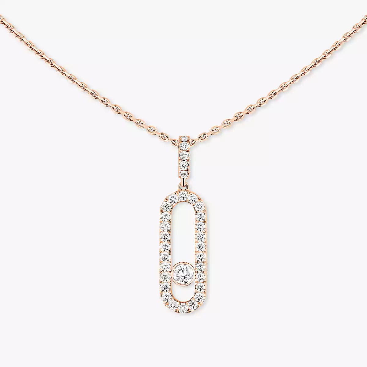 [Dream ]Move Uno Diamond Necklace in Rose Gold