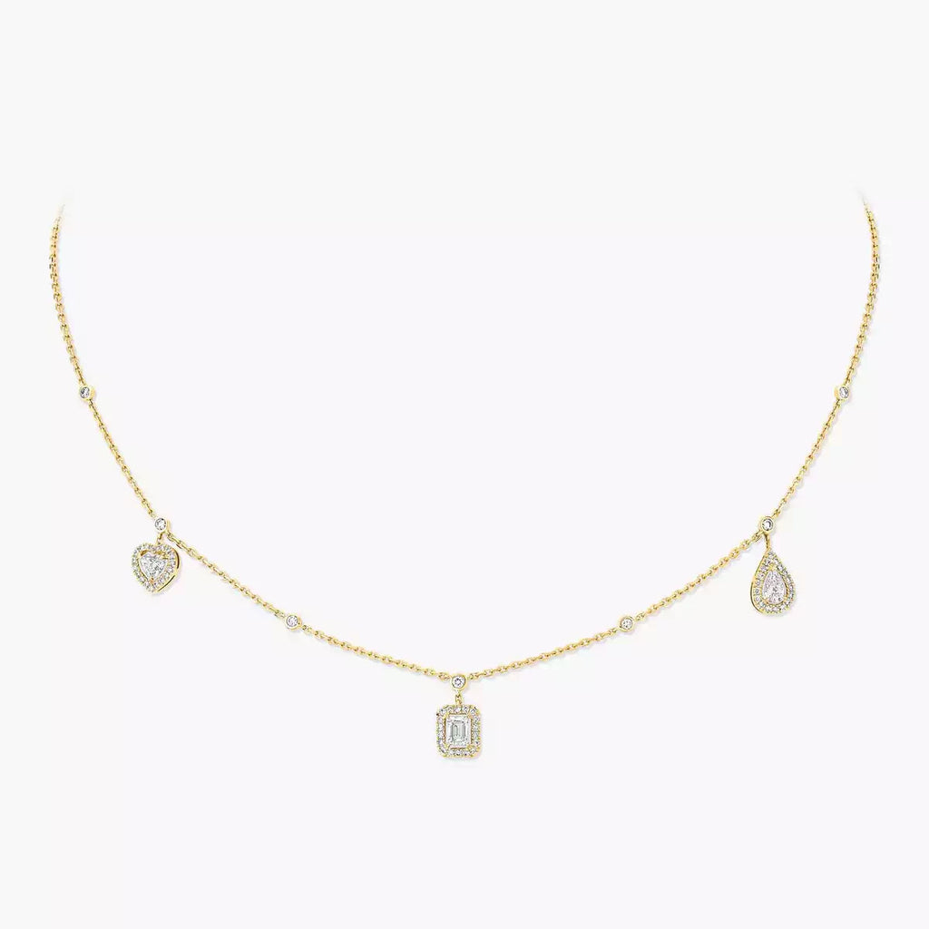 [Dream ]My Twin Diamond Necklace in Silver