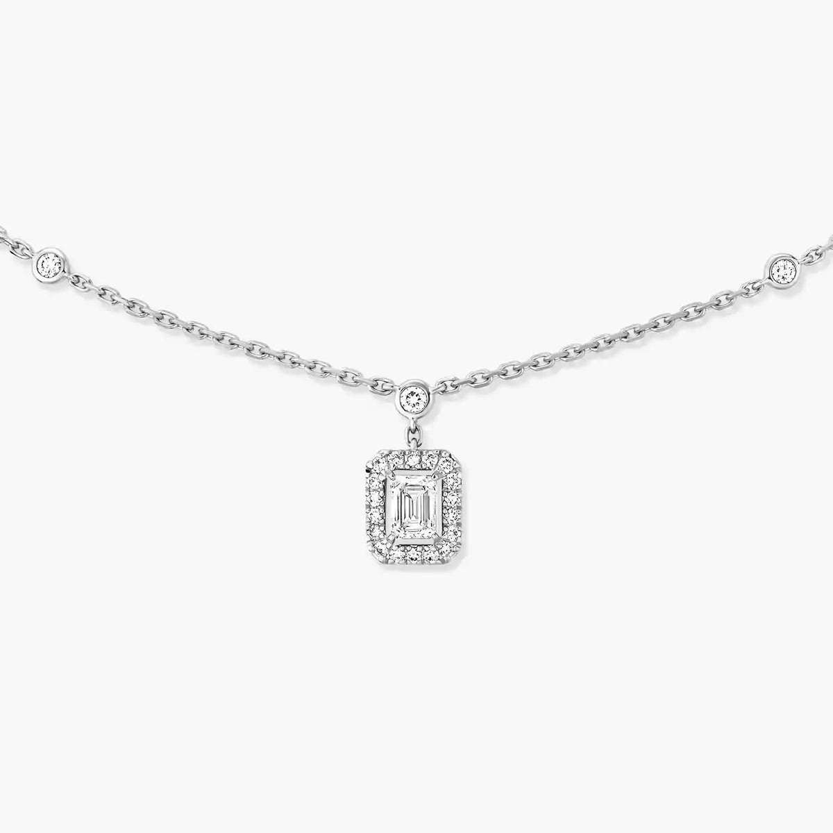 [Dream ]My Twin Diamond Necklace in Silver