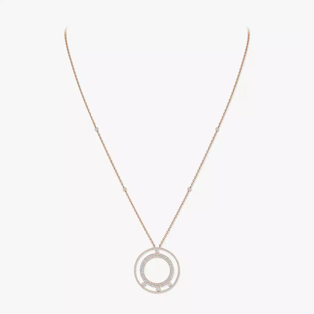 [Dream ]Move Romane Long Pave_-Set Diamond Necklace