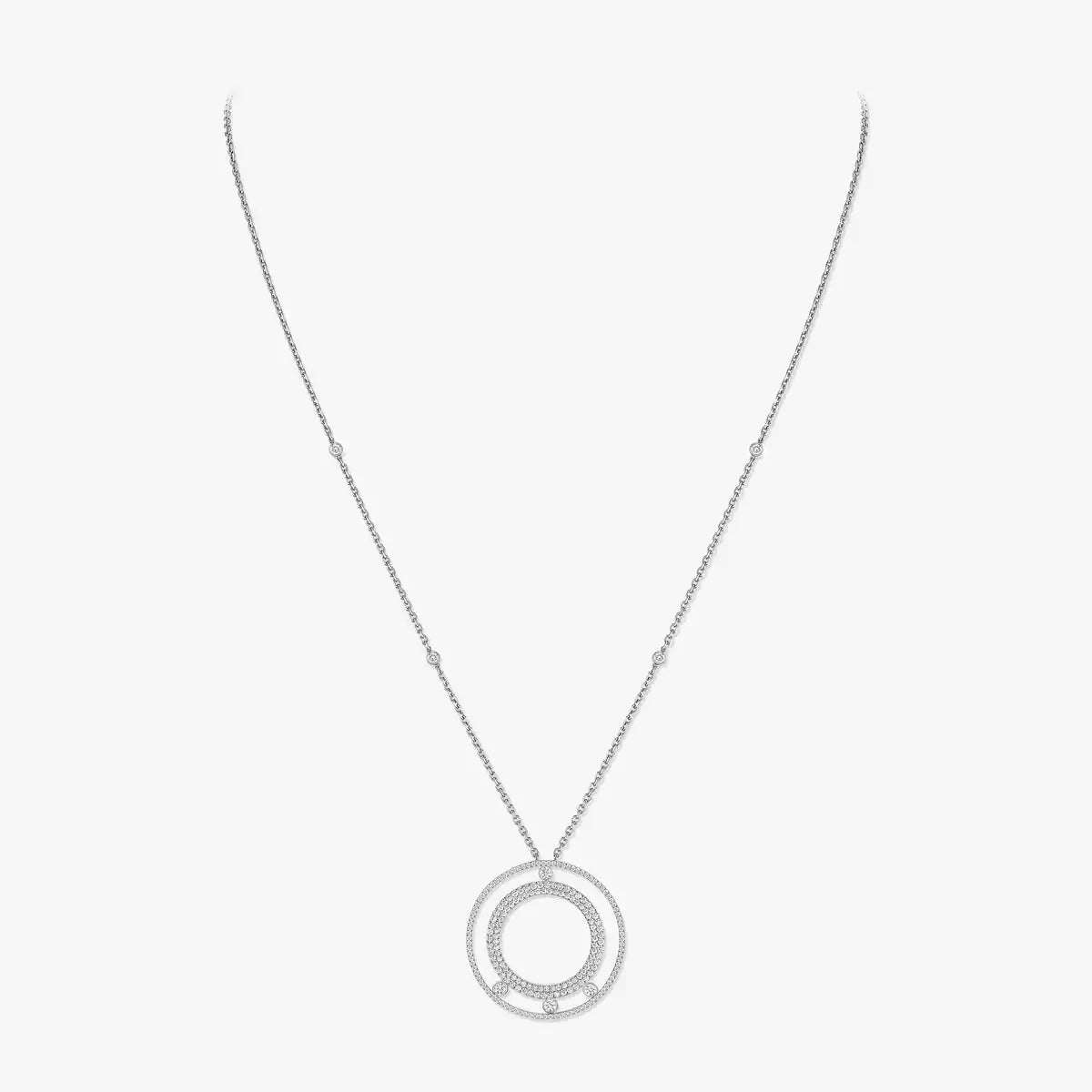 [Dream ]Move Romane Long Pave_-Set Diamond Necklace
