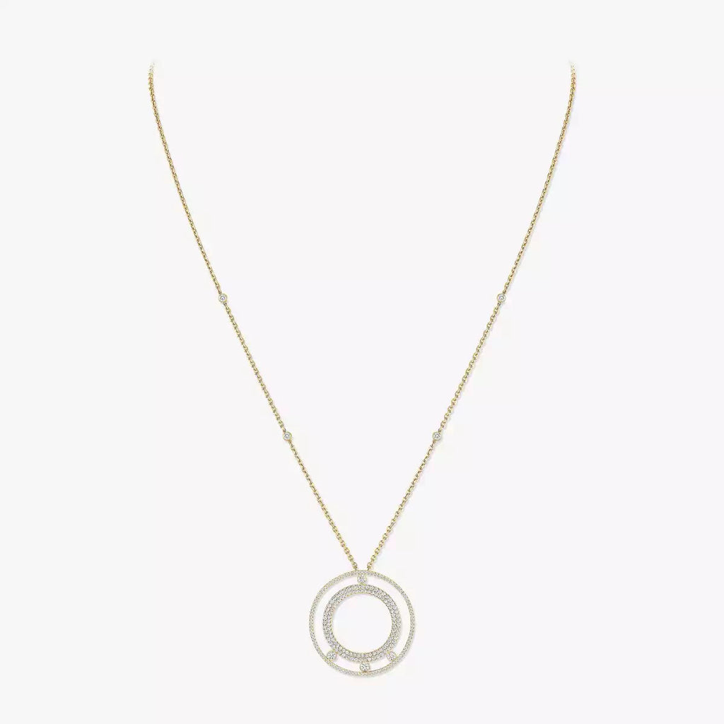 [Dream ]Move Romane Long Pave_-Set Diamond Necklace