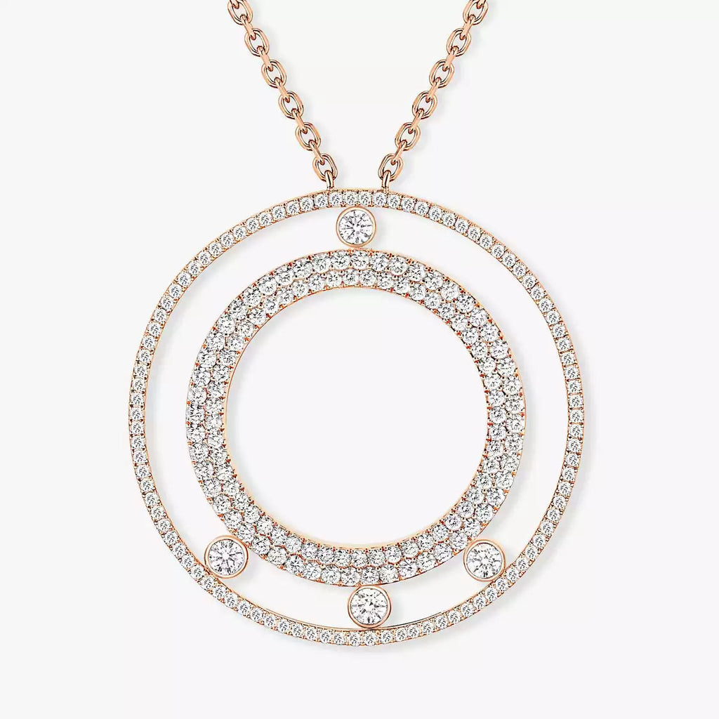 [Dream ]Move Romane Long Pave_-Set Diamond Necklace