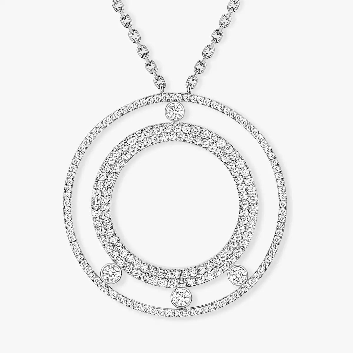 [Dream ]Move Romane Long Pave_-Set Diamond Necklace