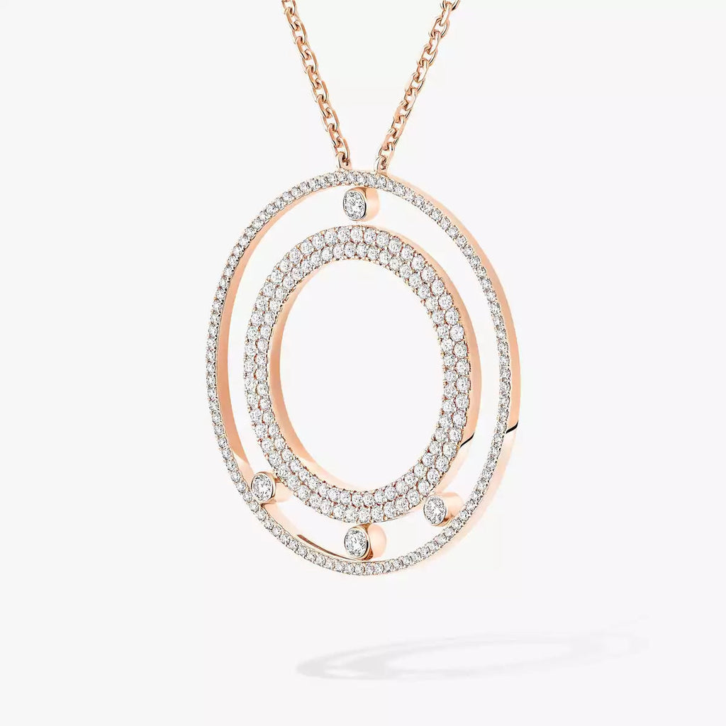 [Dream ]Move Romane Long Pave_-Set Diamond Necklace