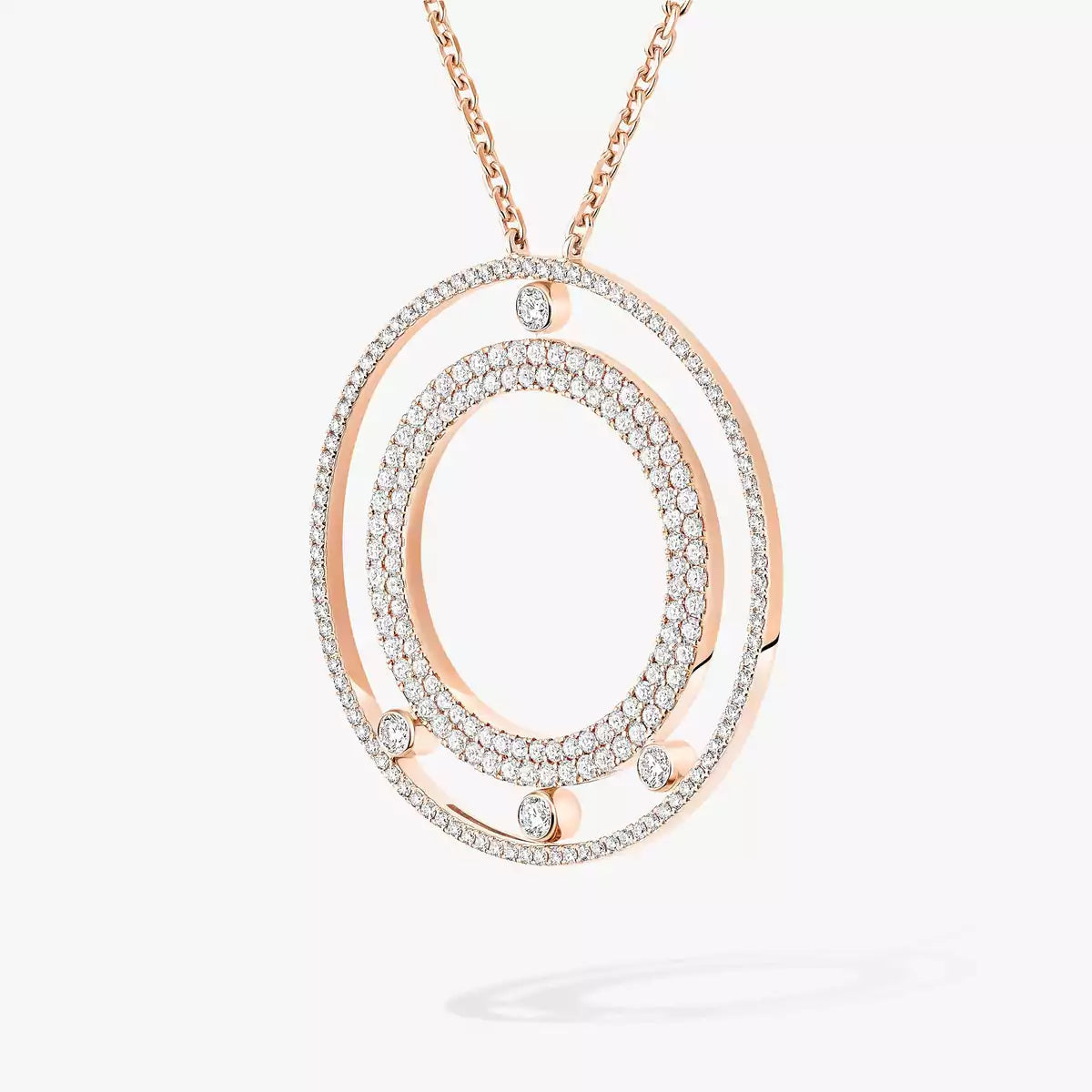 [Dream ]Move Romane Long Pave_-Set Diamond Necklace