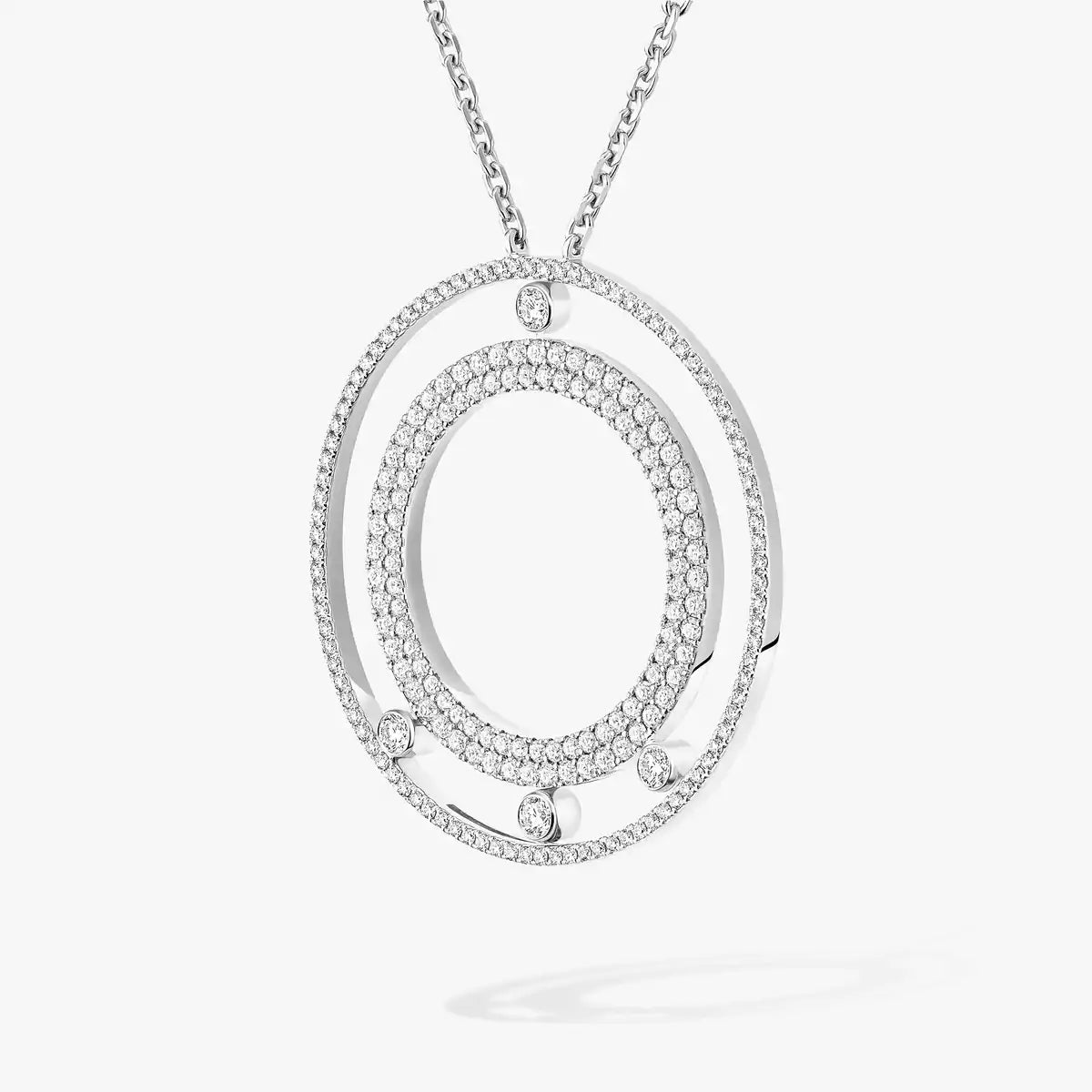[Dream ]Move Romane Long Pave_-Set Diamond Necklace