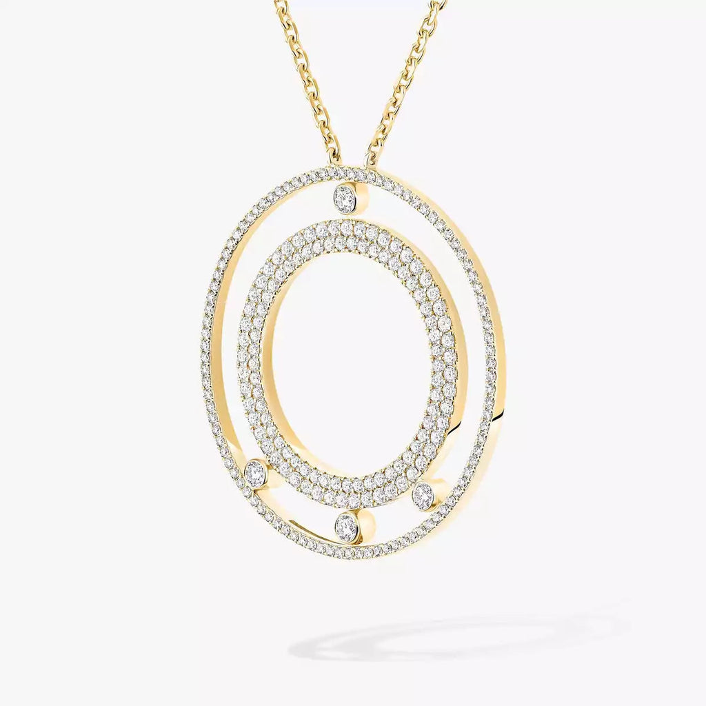 [Dream ]Move Romane Long Pave_-Set Diamond Necklace