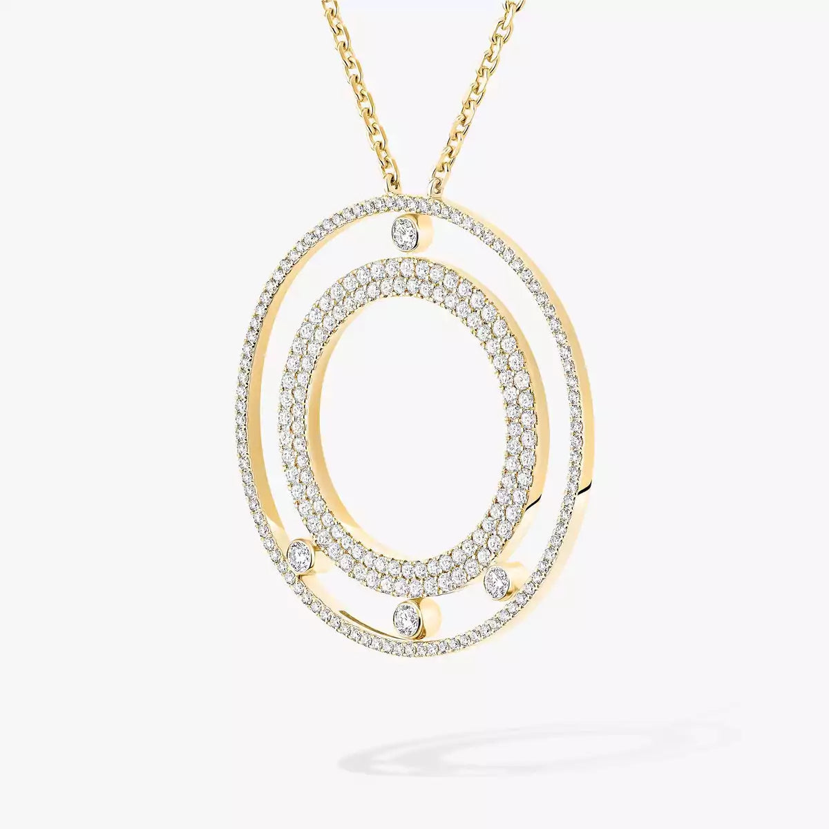 [Dream ]Move Romane Long Pave_-Set Diamond Necklace