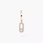 [Dream ]Move Uno Single Diamond Hoop Earring