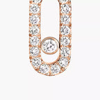 [Dream ]Move Uno Single Diamond Hoop Earring