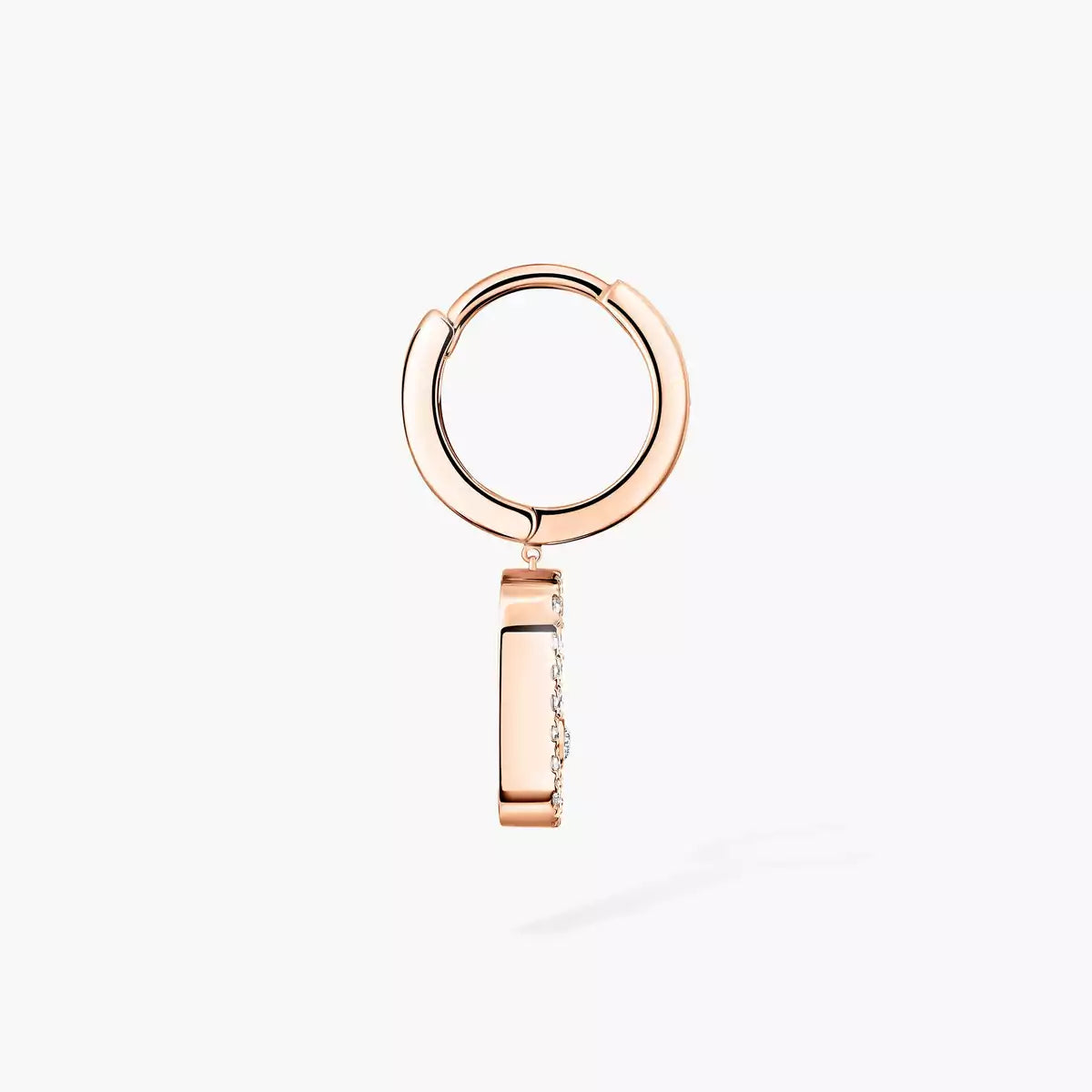 [Dream ]Move Uno Single Diamond Hoop Earring