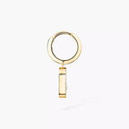[Dream ]Move Uno Single Diamond Hoop Earring